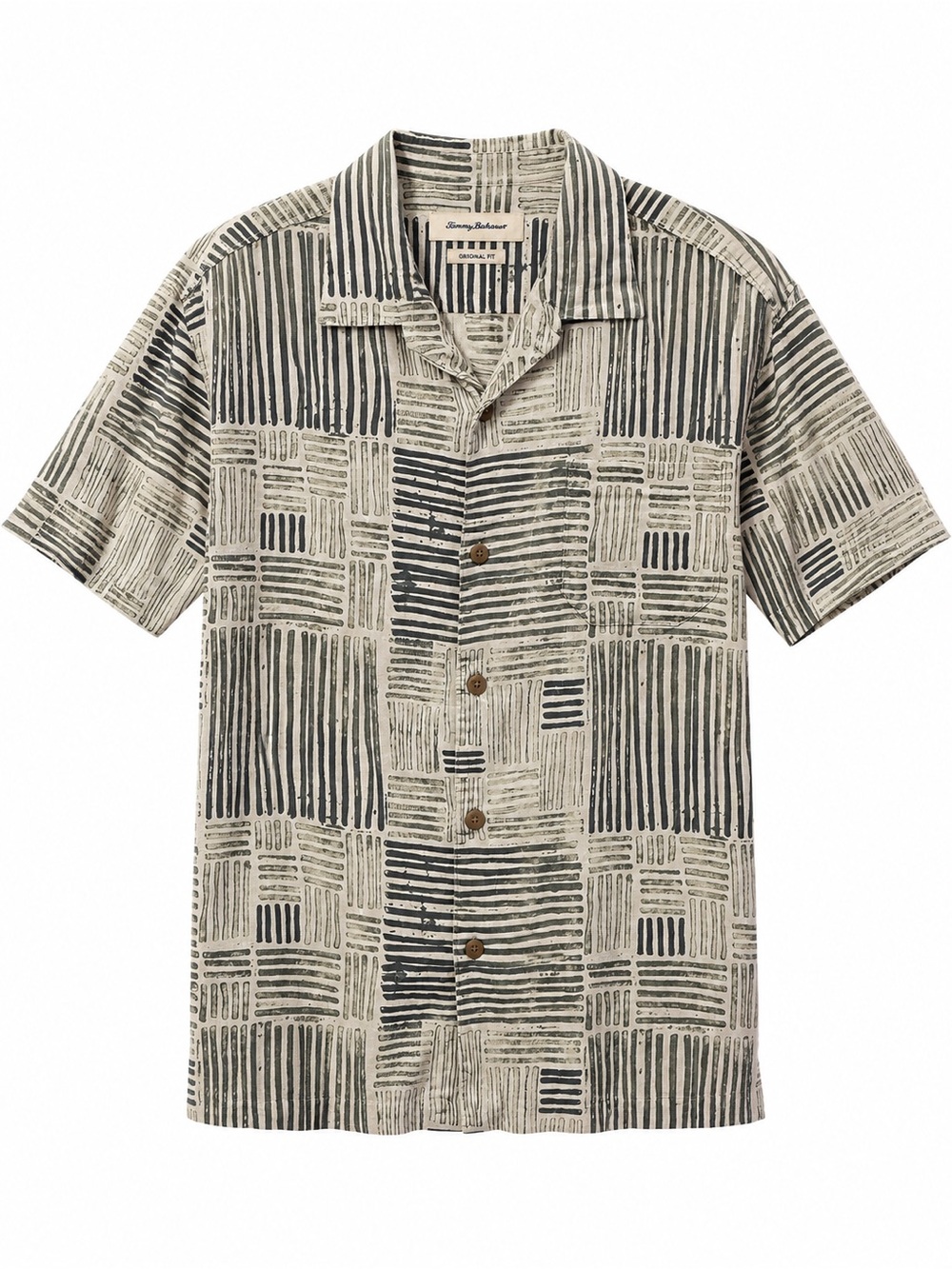 Tommy Bahama 100% Silk Camp Shirt XL Original Fit Abstract Resort Button Up